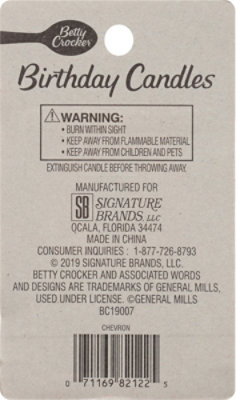 Betty Crocker Candles Chevron - 16 Count - Image 4