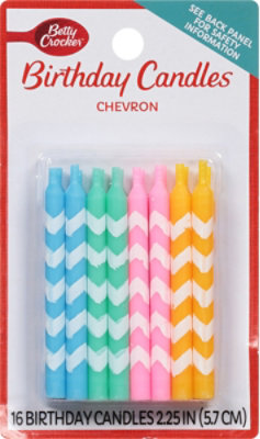 Betty Crocker Candles Chevron - 16 Count - Image 2