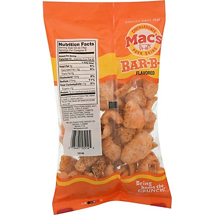 Macs Pork Skins Bar-B-Q Flavored - 2.5 Oz - Image 6