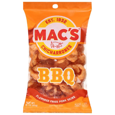 Macs Pork Skins Bar-B-Q Flavored - 2.5 Oz - Image 1