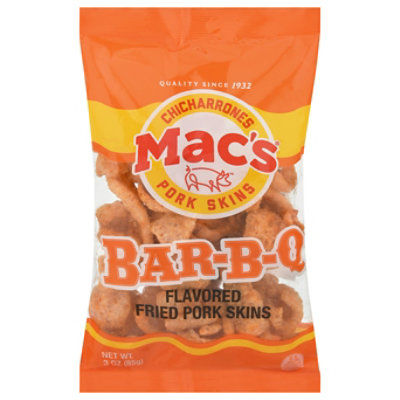 Macs Pork Skins Bar-B-Q Flavored - 2.5 Oz