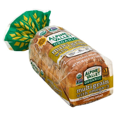 Alpine Valley Bread Multigrain With Omega 3 18 Oz Albertsons