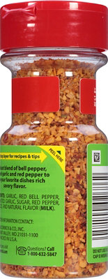 McCormick Perfect Pinch Roasted Garlic & Bell Pepper Seasoning - 2.37 Oz - Image 2