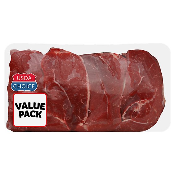 Meat Counter Beef USDA Choice Steak Cross Rib Boneless Value Pack - 3.00 LB