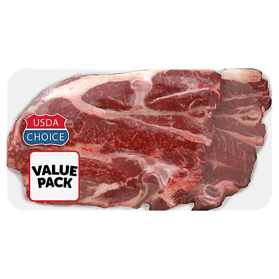 Meat Counter Beef USDA Choice Chuck 7-Bone Steak Extreme Value Pack - 4.50 LB