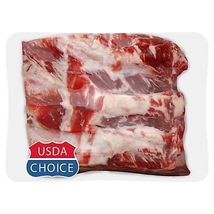 Meat Counter Beef USDA Choice Back Ribs - 1.75 Lb - Image 1