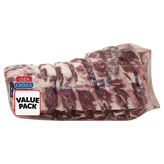 Meat Counter Beef USDA Choice Back Ribs Frozen Extreme Value Pack - 6.50 LB