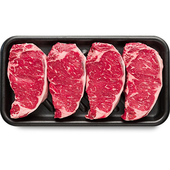 New York Boneless Steak USDA Choice Beef Top Loin Value Pack - 3.5 Lb