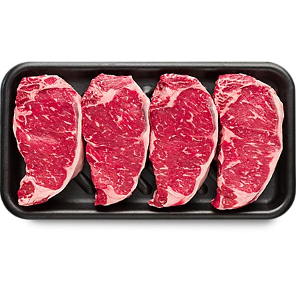 New York Boneless Steak USDA Choice Beef Top Loin Value Pack - 3.5 Lb - Image 1