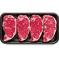 New York Boneless Steak USDA Choice Beef Top Loin Value Pack - 3.5 Lb - Image 1