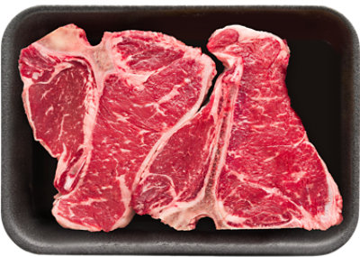 Beef Loin T-Bone Steak USDA Choice Value Pack - 3 Lb - Image 1