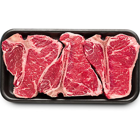 USDA Choice Beef Loin T-Bone Steak Value Pack - 4 Lb