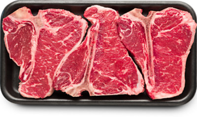 Beef Loin T-Bone Steak USDA Choice Value Pack - 4 Lb - Image 1