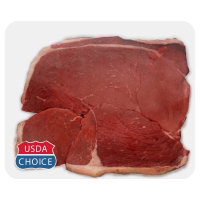 Beef USDA Choice Round Steak Boneless Thin - 0.5 Lb