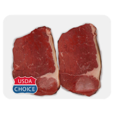 Beef USDA Choice Bottom Round Steak - 1 Lb