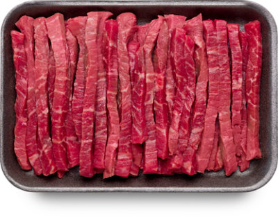 Beef USDA Choice Round Tip Strips For Stir Fry - 1 Lb - Image 1