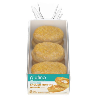 Glutino Premium Sans Gluten Free English Muffin - 16.9 Oz