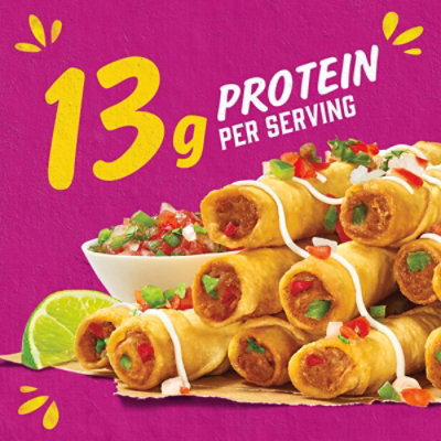 Delimex Beef & Cheese Large Flour Taquitos Frozen Snacks Box - 42 Count - Image 2