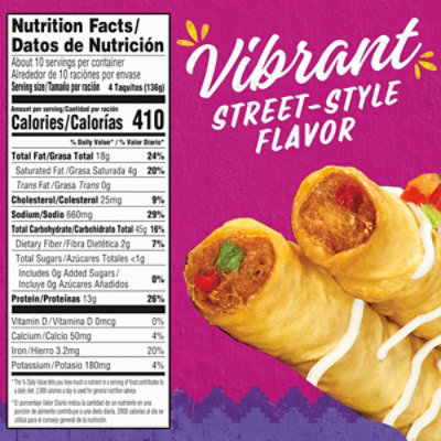 Delimex Beef & Cheese Flour Taquitos Frozen Snacks - 42 Count - Image 4