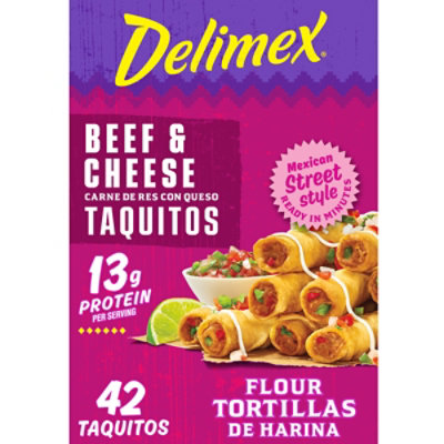  Delimex Beef & Cheese Flour Taquito - 50.4 Oz 