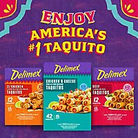 Delimex Chicken & Cheese Large Flour Taquitos Frozen Snacks Box - 42 Count - Image 6