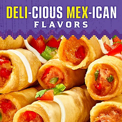 Delimex Chicken & Cheese Large Flour Taquitos Frozen Snacks Box - 42 Count - Image 4