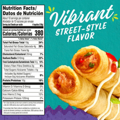 Delimex Chicken & Cheese Taquitos Frozen Snacks - 42 Count - Image 5