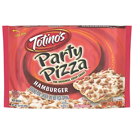 Totinos Party Pizza Hamburger Frozen - 10.9 Oz - Image 1