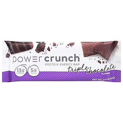 Power Crunch Energy Bar Protein Triple Chocolate - 1.4 Oz - Image 3