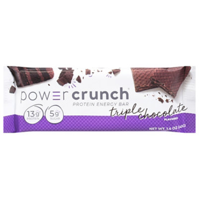 Power Crunch Energy Bar Protein Triple Chocolate  Oz - Shaw's