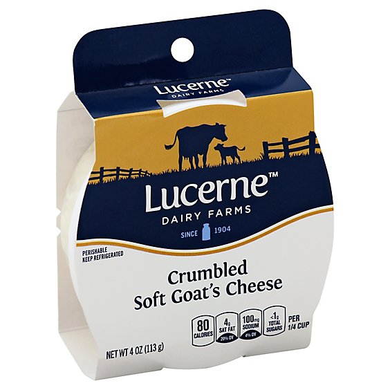 Lucerne Cheese Crumbled Goat - 4 Oz