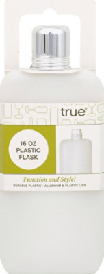 Plastic Flask 16 Oz True Fab - Each - Image 2