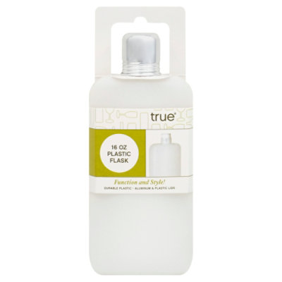 Plastic Flask 16 Oz True Fab - Each