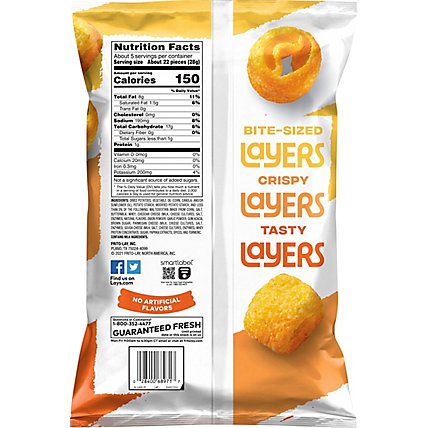 Lay's Layers Three Cheese Flavored Potato Chips - 4.75 Oz - Image 7
