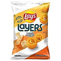Lay's Layers Three Cheese Flavored Potato Chips - 4.75 Oz - Image 1