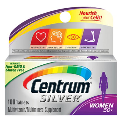 Centrum Silver Multivitamin/Multimineral Tablets Women 50+ - 100 Count - Image 3