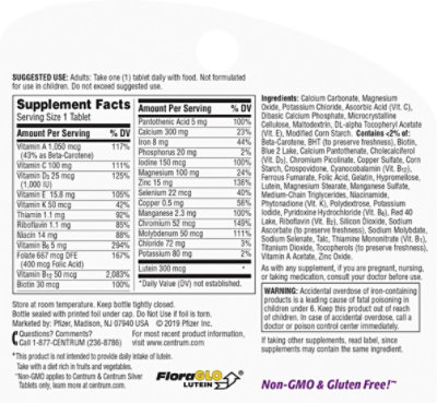Centrum Silver Multivitamin/Multimineral Tablets Women 50+ - 100 Count - Image 4