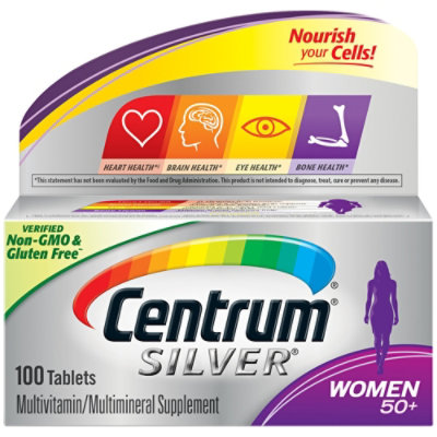 Centrum Silver Multivitamin/Multimineral Tablets Women 50+ - 100 Count