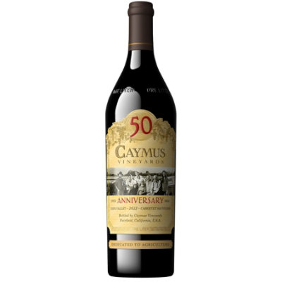 Caymus Cabernet Sauvignon 40th Anniversary Wine-1 LTR (Limited quantities may be available in store) - Image 1