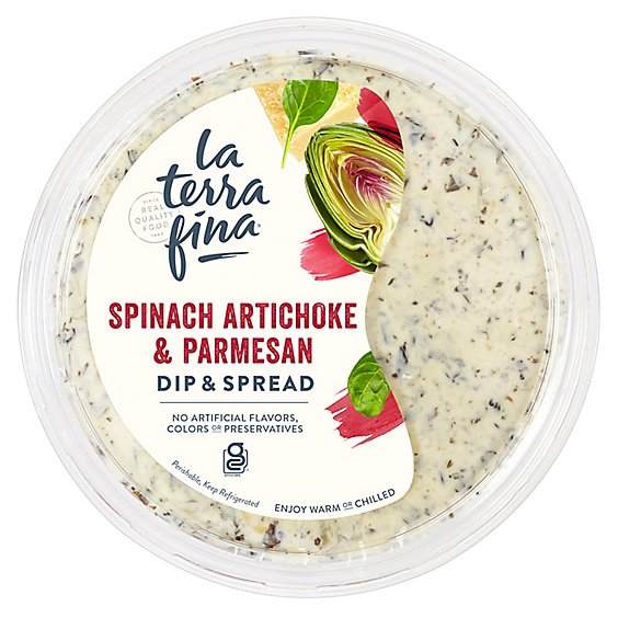 La Terra Fina Spinach Artichoke And Parmesan Dip And Spread - 10 Oz