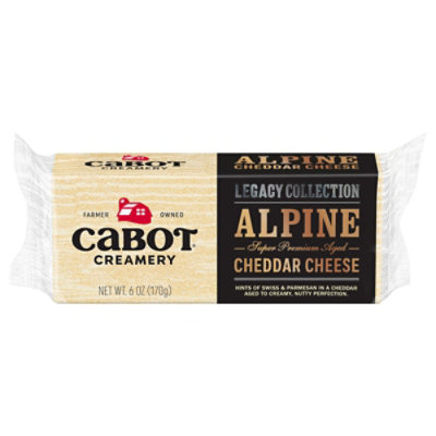 Cabot Creamery Legacy Collection Cheese Alpine Cheddar - 6 Oz - Jewelosco