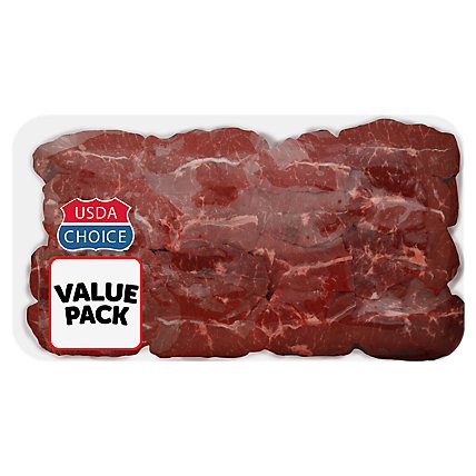 Meat Counter Beef USDA Choice Steak Chuck Top Blade Boneless Value Pack - 3.50 LB - Image 1