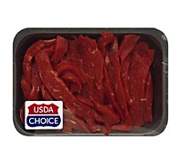 Meat Counter Beef USDA Choice Top Sirloin Strips Stir Fry - 1 LB