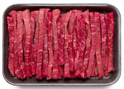 USDA Stir Fry Choice Beef Round Strips Multi Meal Deal - 0.75 Lb