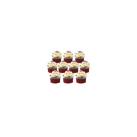 Bakery Cupcake Red Velvet 10 Count - Each