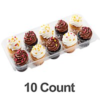 Fresh Baked 5 White 5 Chocolate Cupcake - 10 Count - Image 1