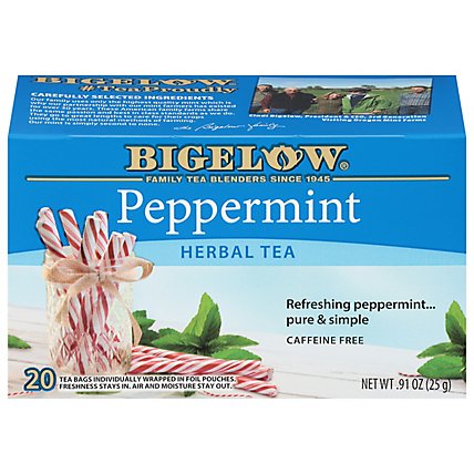 Bigelow Herbal Tea Caffeine Free Peppermint - 20 Count - Image 1