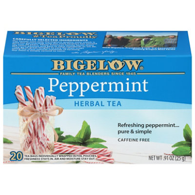 Bigelow Herbal Tea Caffeine Free Peppermint - 20 Count