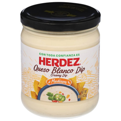 Herdez Dip Queso Con Jalapenos Jar - 15 Oz