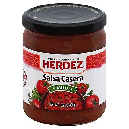 Herdez Salsa Casera Mild Jar - 15.2 Oz - Image 1